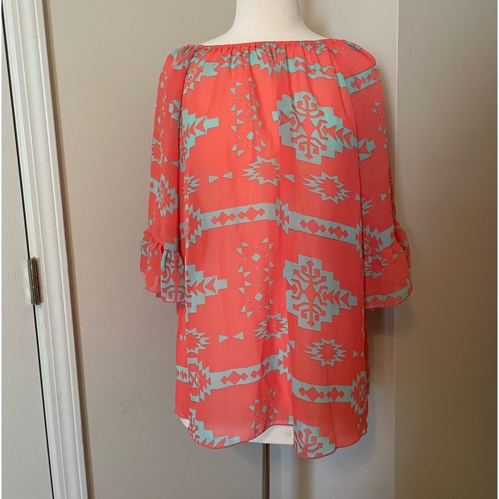 Pink Coconut Elastic Neckline Top L/XL